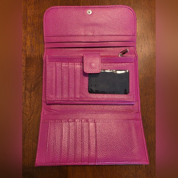 Convertible Backpack Fucsia with Tri Fold Leather Wallet Combo main image 10